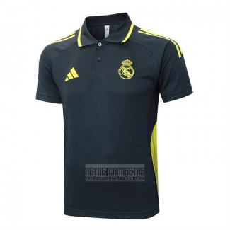 Camiseta De Futbol Polo del Real Madrid 2025-2026 Gris Oscuro