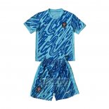 Camiseta De Futbol Portugal Portero Nino 2024 Azul