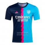 Camiseta De Futbol Pre Partido del Arsenal 2023 Azul