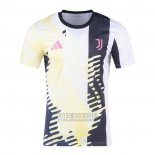 Camiseta De Futbol Pre Partido del Juventus 2024 Blanco Negro