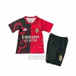 Camiseta De Futbol Real Madrid Dragon Nino 2025-2026 Rojo