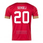 Camiseta De Futbol Serbia Jugador Sergej Primera 2022