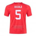 Camiseta De Futbol Suiza Jugador Akanji Primera 2022