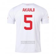 Camiseta De Futbol Suiza Jugador Akanji Segunda 2022