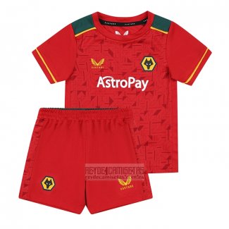 Camiseta De Futbol Wolves Segunda Nino 2023-2024