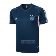 Camiseta De Futbol de Entrenamiento Ajax 2023-2024 Azul