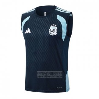 Camiseta De Futbol de Entrenamiento Argentina Sin Mangas 2025-2026 Azul