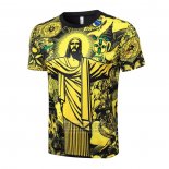 Camiseta De Futbol de Entrenamiento Brasil Jesus 2024-2025 Amarillo