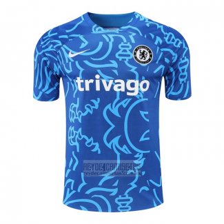 Camiseta De Futbol de Entrenamiento Chelsea 2022-2023 Azul