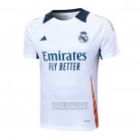 Camiseta De Futbol de Entrenamiento Real Madrid 2024-2025 Blanco