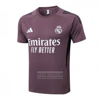 Camiseta De Futbol de Entrenamiento Real Madrid 2025-2026 Purpura