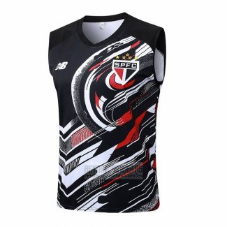 Camiseta De Futbol de Entrenamiento Sao Paulo Sin Mangas 2025-2026 Negro