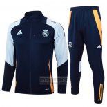 Chandal de Chaqueta del Real Madrid Nino 2024-2025 Azul Oscuro