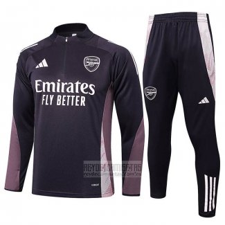 Chandal de Sudadera del Arsenal Nino 2024-2025 Gris Oscuro