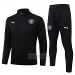 Chandal de Sudadera del Manchester City Nino 2025-2026 Negro