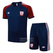 Chandal del Arsenal Manga Corta 2025-2026 Azul Rojo - Pantalon Corto