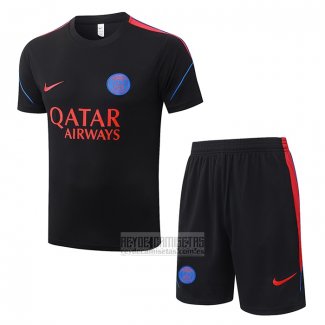 Chandal del Paris Saint-Germain Manga Corta 2026-2027 Negro - Pantalon Corto