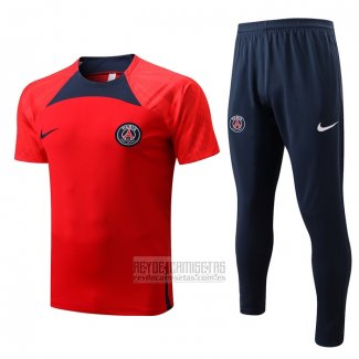 Chandal del Paris Saint-Germain Manga Corta 2022-2023 Rojo