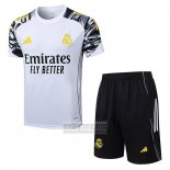 Chandal del Real Madrid Manga Corta 2025-2026 Blanco - Pantalon Corto
