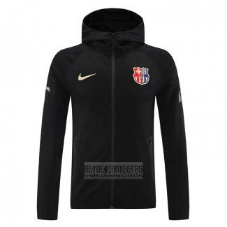 Chaqueta con Capucha del Barcelona 2024-2025 Negro