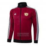 Chaqueta del Manchester United 2024-2025 Rojo Oscuro