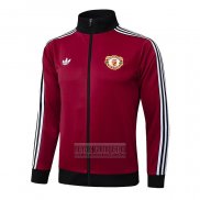Chaqueta del Manchester United 2024-2025 Rojo Oscuro