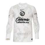 Camiseta De Futbol America Portero Manga Larga 2024-2025 Blanco