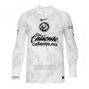 Camiseta De Futbol America Portero Manga Larga 2024-2025 Blanco
