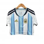Camiseta De Futbol Argentina Primera Mujer Corta 2026