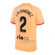 Camiseta De Futbol Atletico Madrid Jugador J.M.Gimenez Tercera 2022-2023