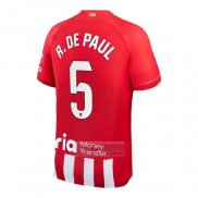 Camiseta De Futbol Atletico Madrid Jugador R.De Paul Primera 2023-2024