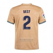 Camiseta De Futbol Barcelona Jugador Dest Segunda 2022-2023