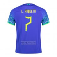 Camiseta De Futbol Brasil Jugador Paqueta Segunda 2022