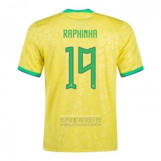 Camiseta De Futbol Brasil Jugador Raphinha Primera 2022