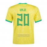 Camiseta De Futbol Brasil Jugador Vini Jr. Primera 2022