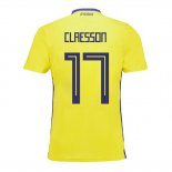 Camiseta De Futbol Suecia Jugador Claesson Primera 2018