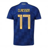 Camiseta De Futbol Suecia Jugador Claesson Segunda 2018