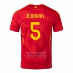Camiseta De Futbol Espana Jugador D.Vivian Primera 2024