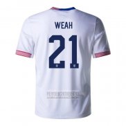 Camiseta De Futbol Estados Unidos Jugador Weah Primera 2024