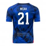 Camiseta De Futbol Estados Unidos Jugador Weah Segunda 2022