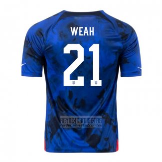 Camiseta De Futbol Estados Unidos Jugador Weah Segunda 2022