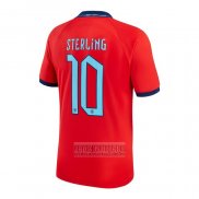 Camiseta De Futbol Inglaterra Jugador Sterling Segunda 2022