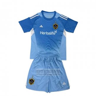 Camiseta De Futbol Los Angeles Galaxy Portero Nino 2025 Azul
