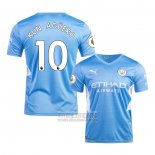 Camiseta De Futbol Manchester City Jugador Kun Aguero Primera 2021-2022