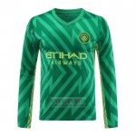 Camiseta De Futbol Manchester City Portero Manga Larga 2023-2024 Verde