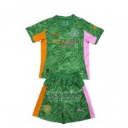 Camiseta De Futbol Manchester City Portero Nino 2025-2026 Verde
