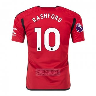 Camiseta De Futbol Manchester United Jugador Rashford Primera 2023-2024