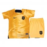 Camiseta De Futbol Paises Bajos Primera Nino 2022