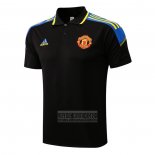 Camiseta De Futbol Polo del Manchester United 2022-2023 Negro