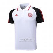 Camiseta De Futbol Polo del Manchester United 2023-2024 Blanco